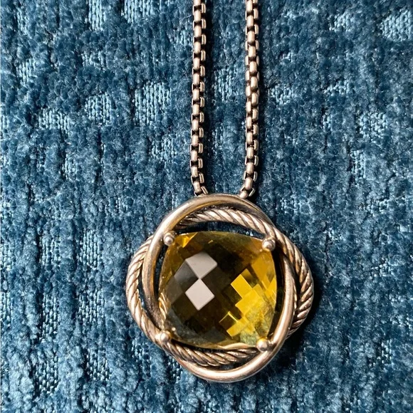 David Yurman Citrine Infinity Necklace